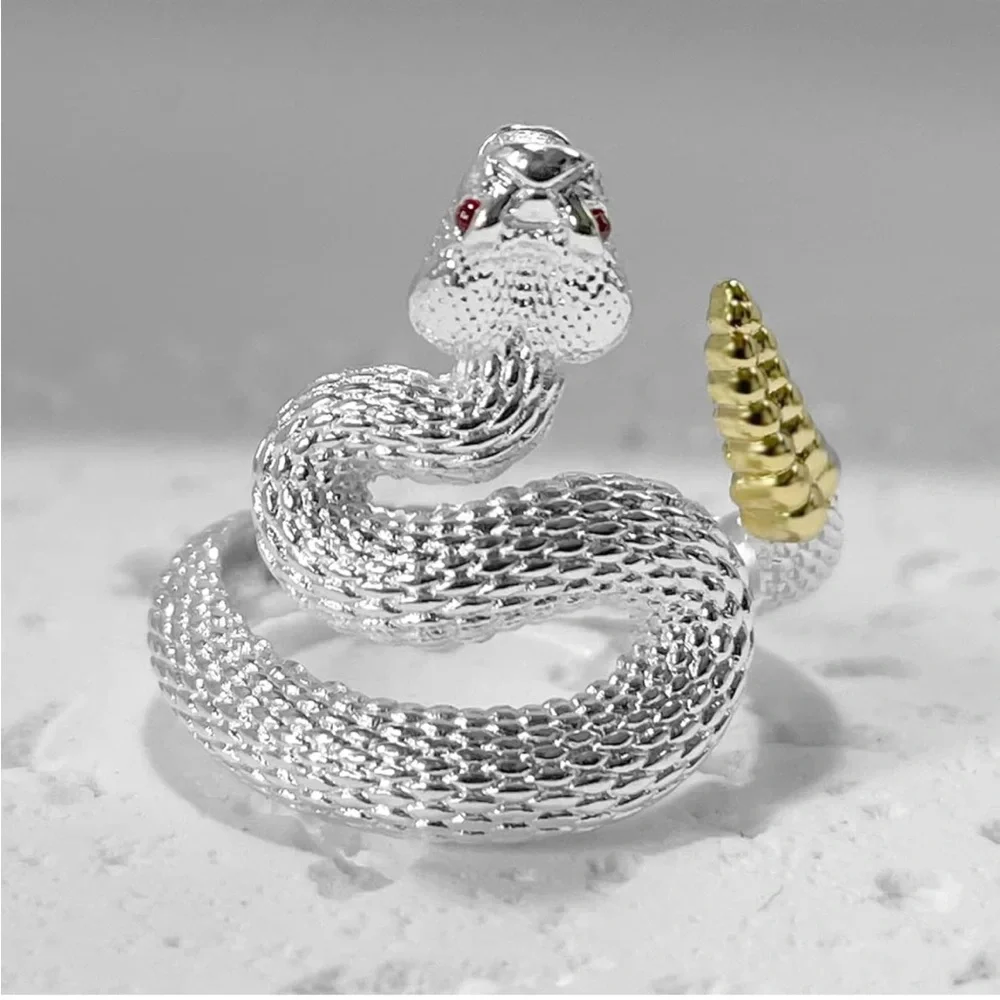 S925 Sterling Silver Snake Ring